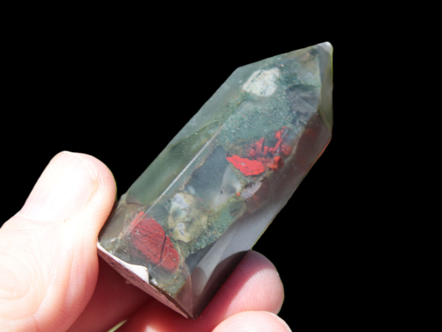 African Bloodstone wand 39g Rocks and Things