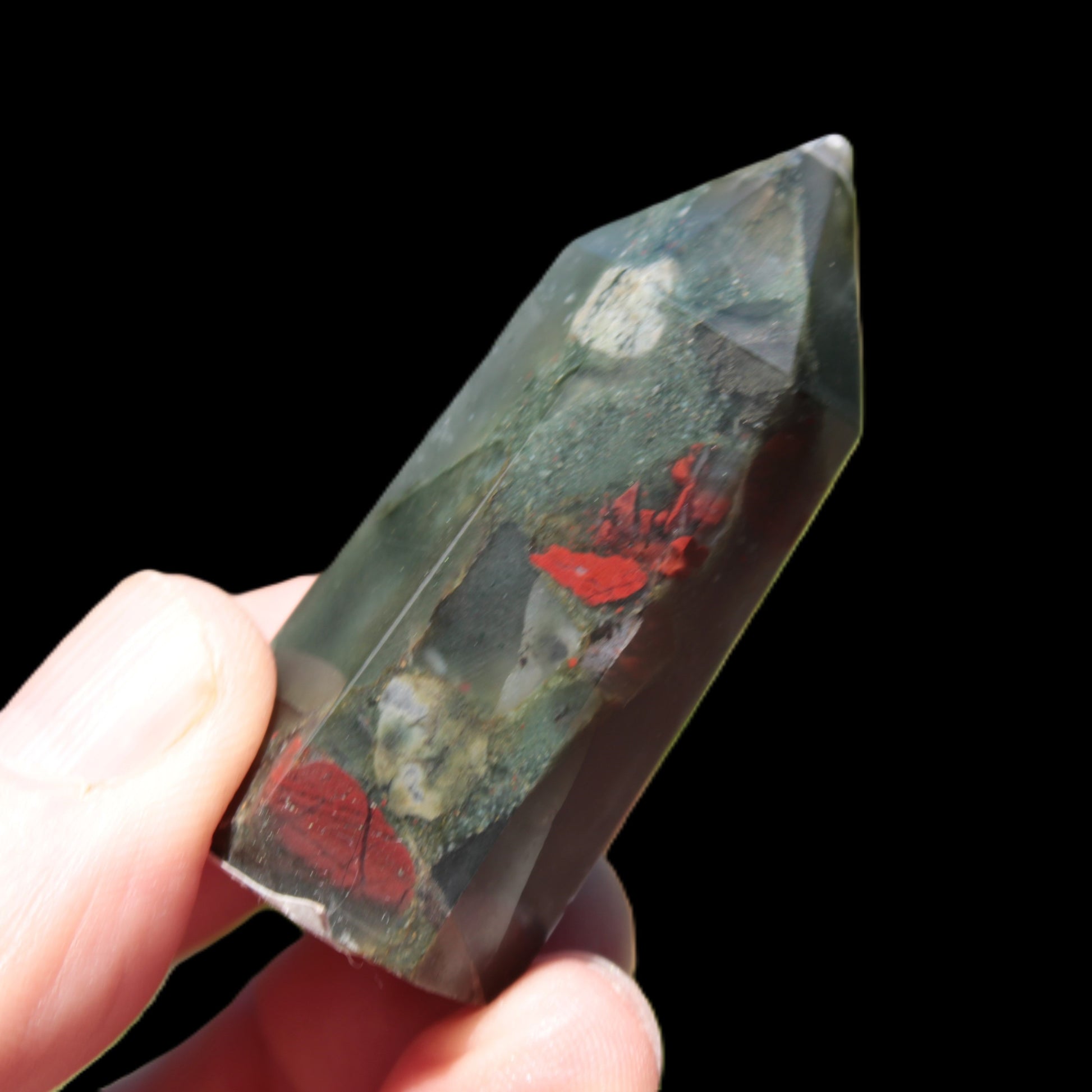 African Bloodstone wand 39g Rocks and Things