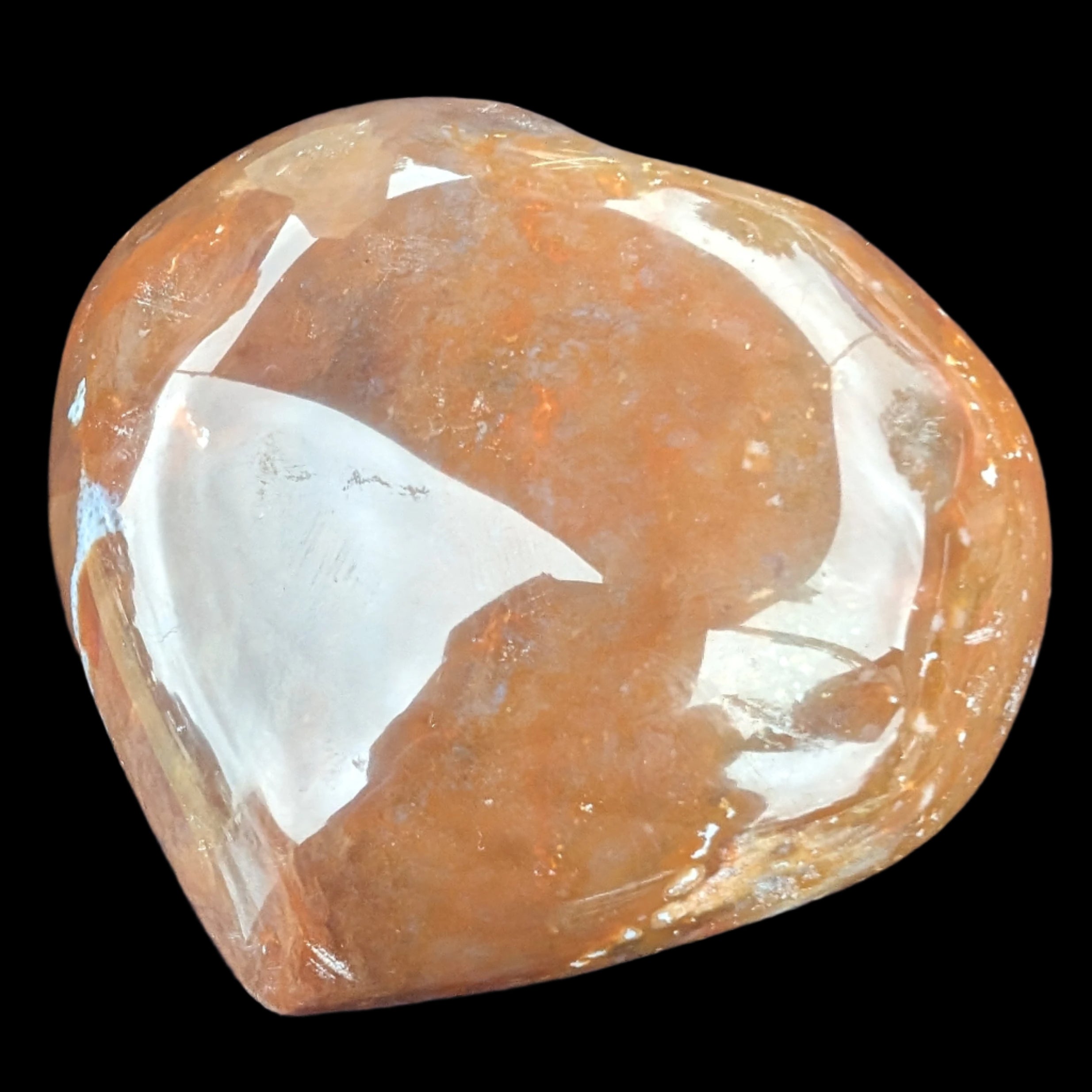 Ocean Jasper heart 250g in sunshine - Rocks and Things Store