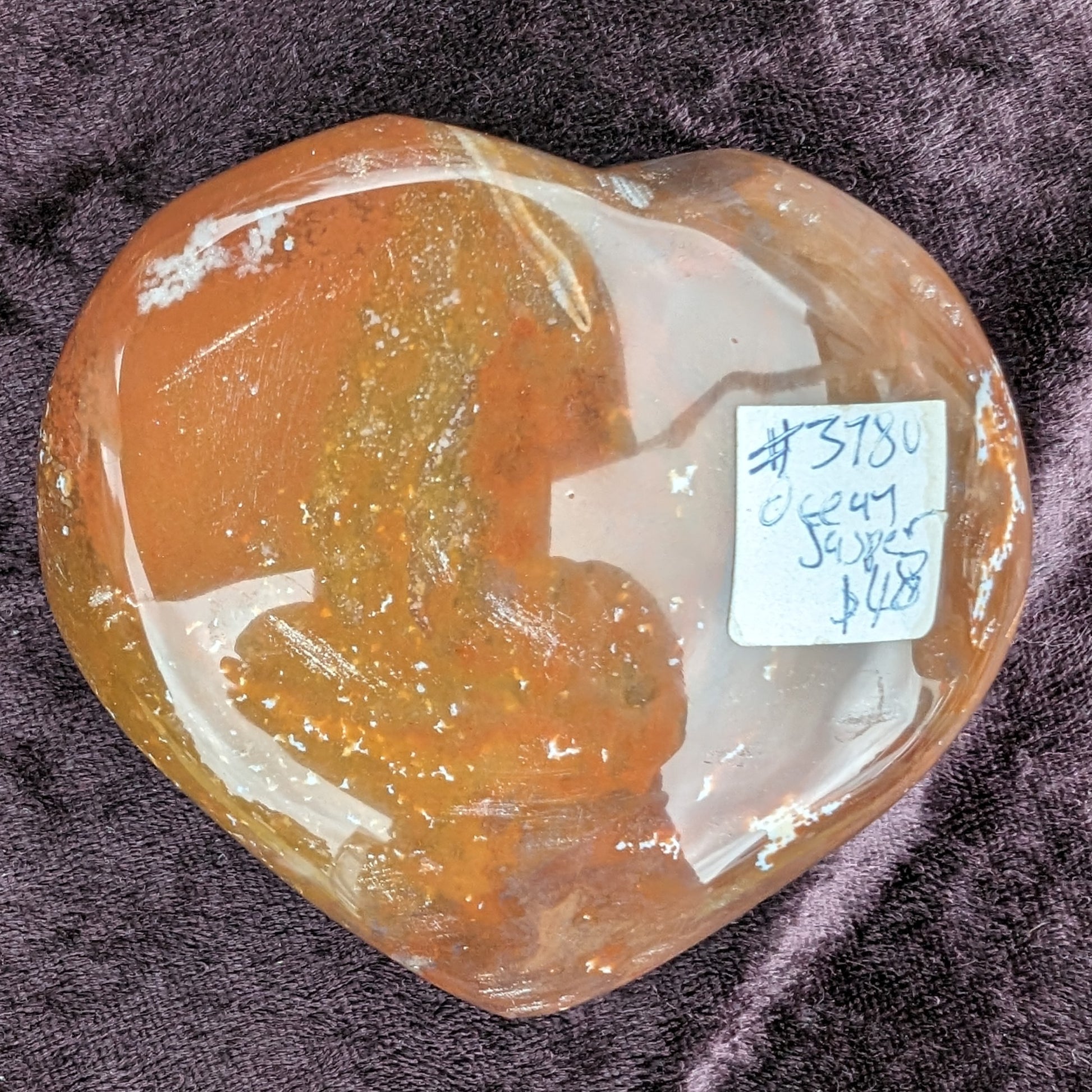 Ocean Jasper heart 250g Rocks and Things