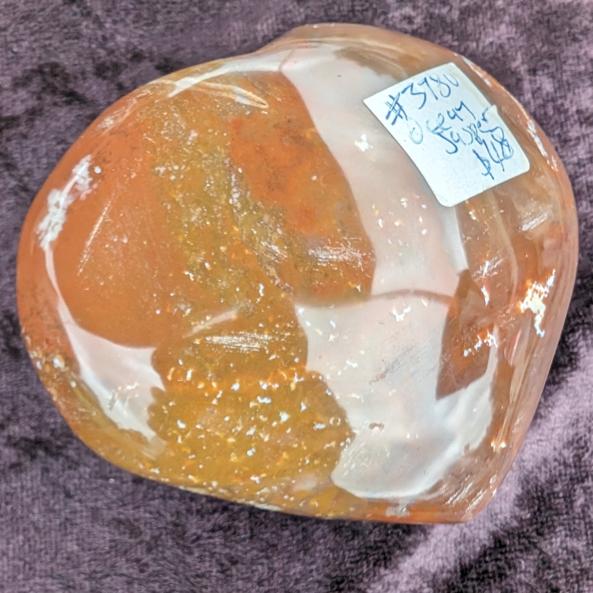 Ocean Jasper heart 250g Rocks and Things