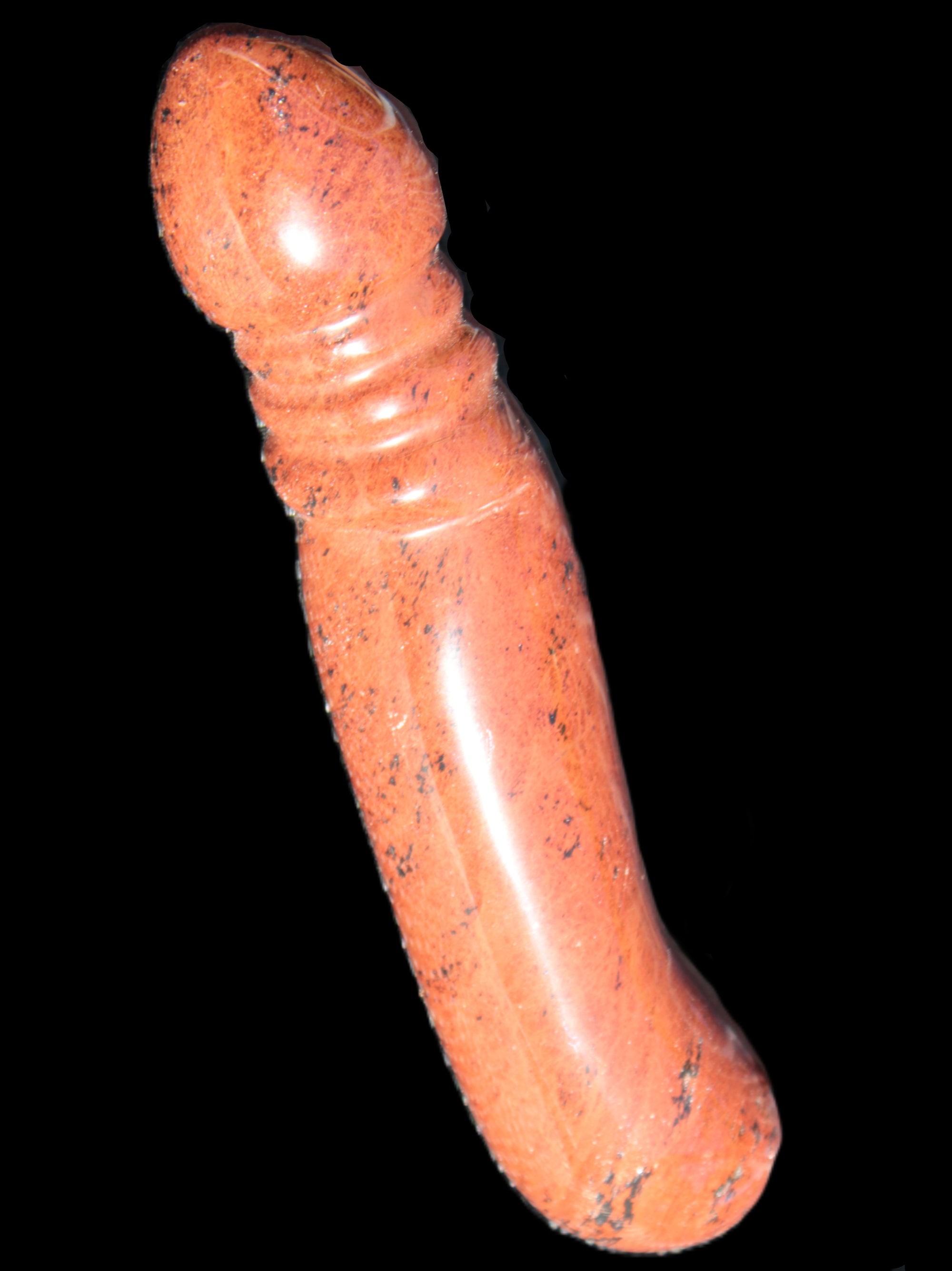 Red Mahogany Obsidian hand-carved phallus 603g Rocks and Things