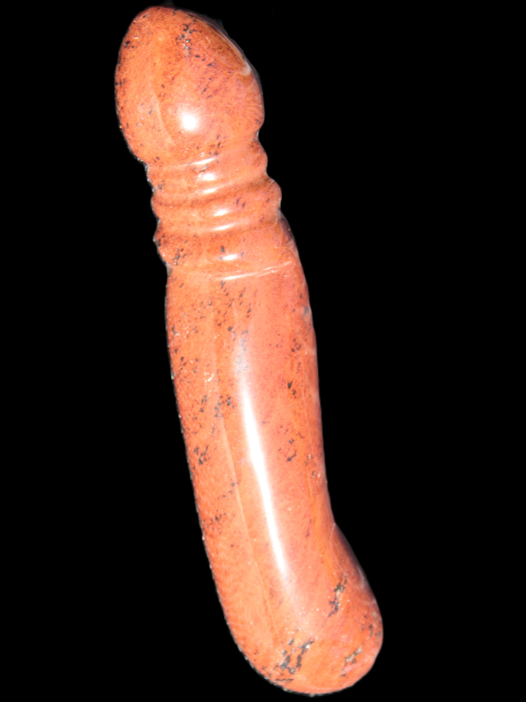 Red Mahogany Obsidian hand-carved phallus 603g Rocks and Things