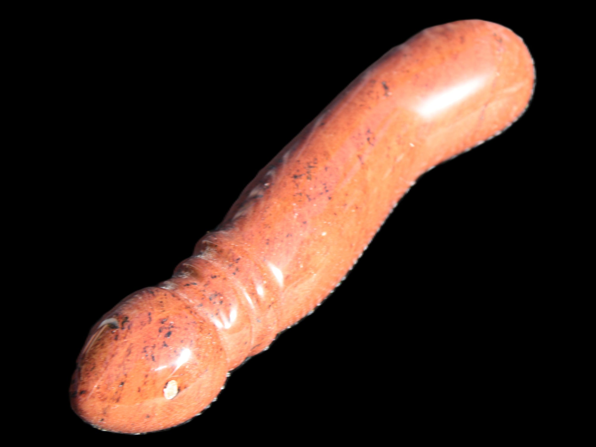 Red Mahogany Obsidian hand-carved phallus 603g Rocks and Things