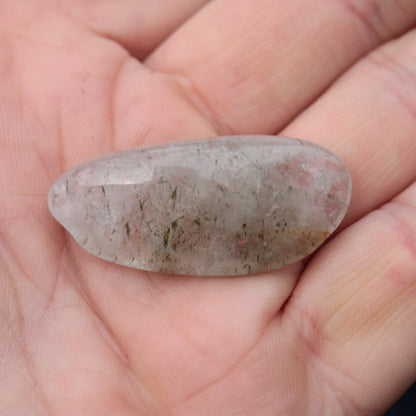 Green Tourmaline in Quartz small polished crystal 9g Rocks and Things