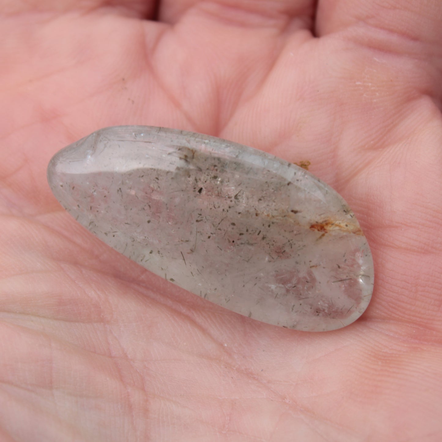 Green Tourmaline in Quartz small polished crystal 9g Rocks and Things