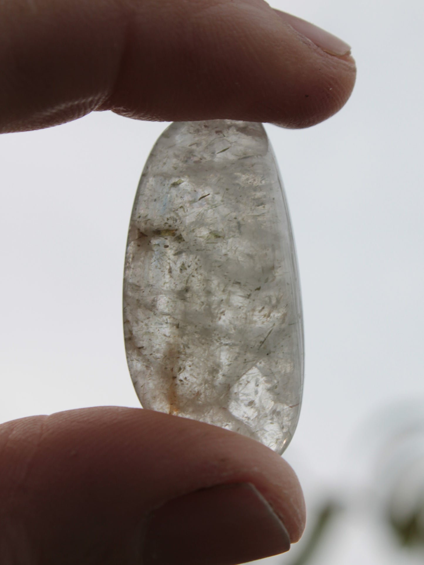 Green Tourmaline in Quartz small polished crystal 9g Rocks and Things