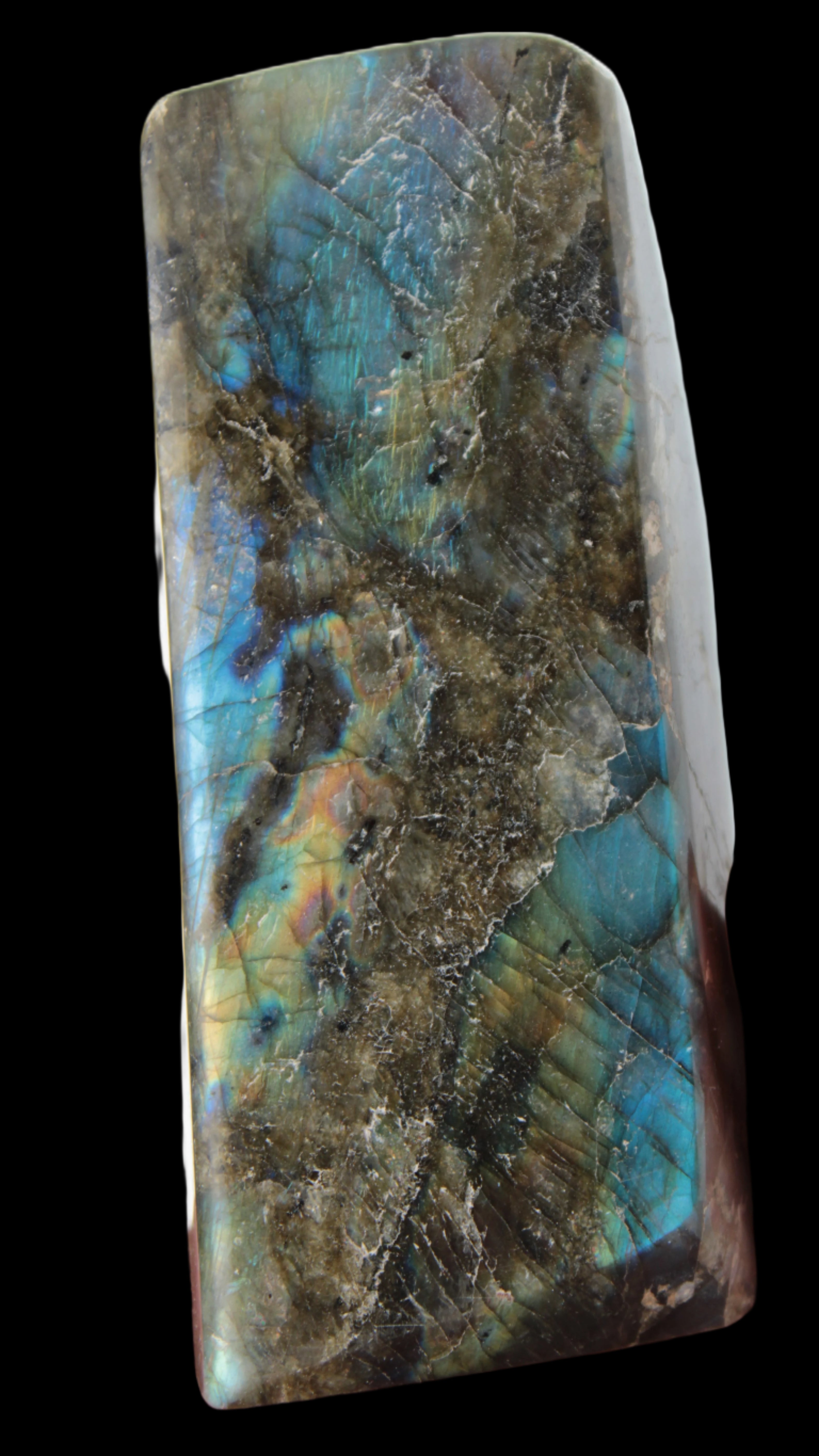 Labradorite long freeform 783g in sunlight - Rocks and Things Store
