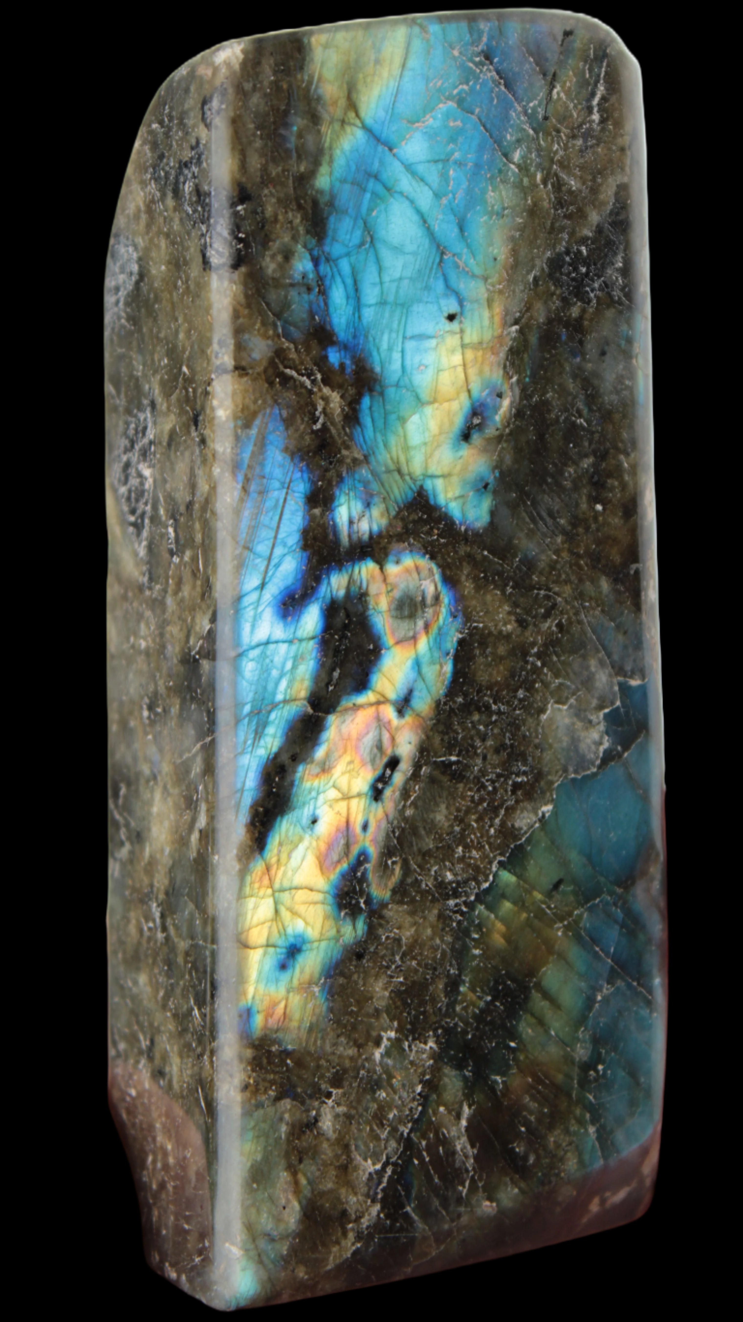 Labradorite long freeform 783g in sunlight - Rocks and Things Store