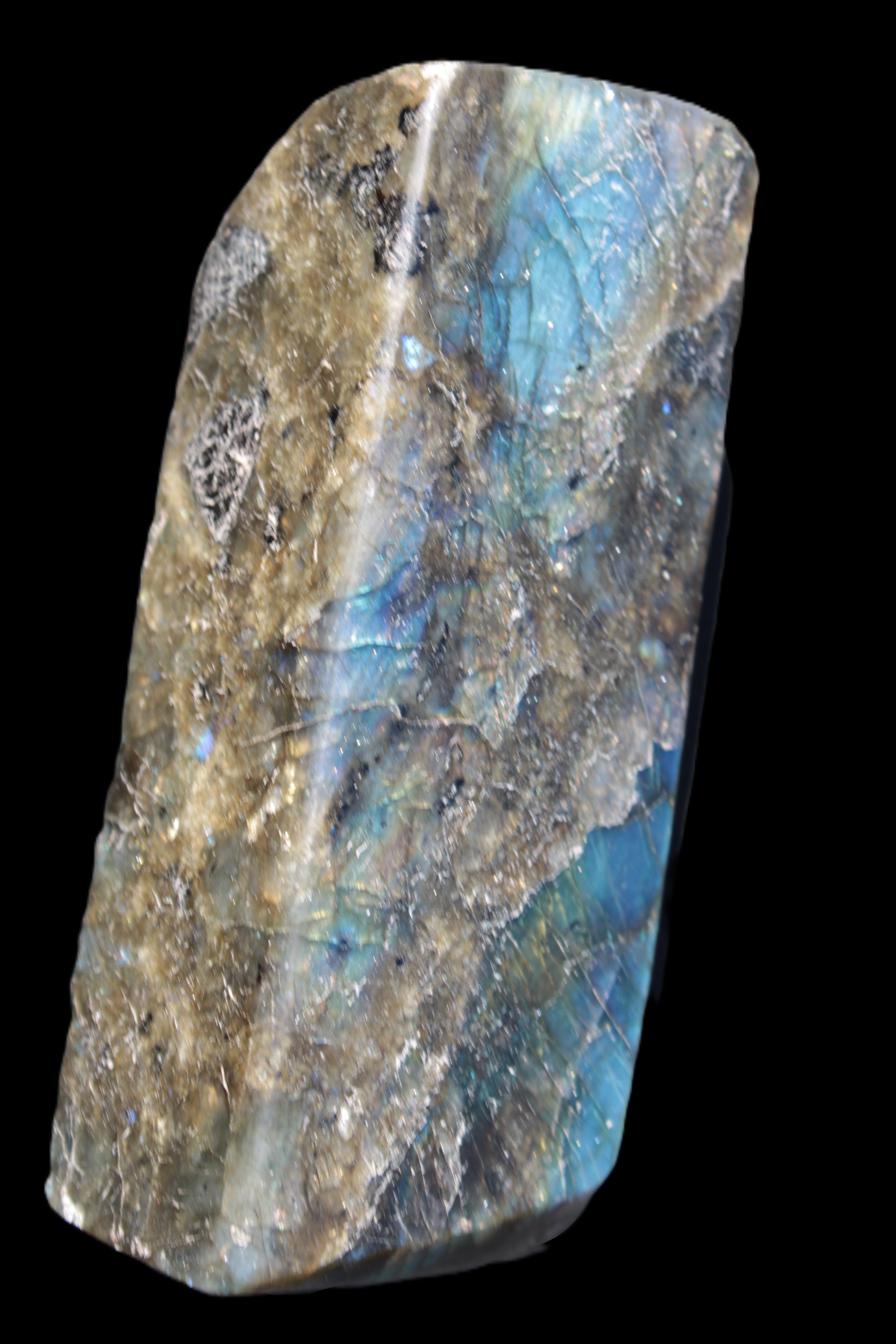Labradorite long freeform 783g in sunlight - Rocks and Things Store