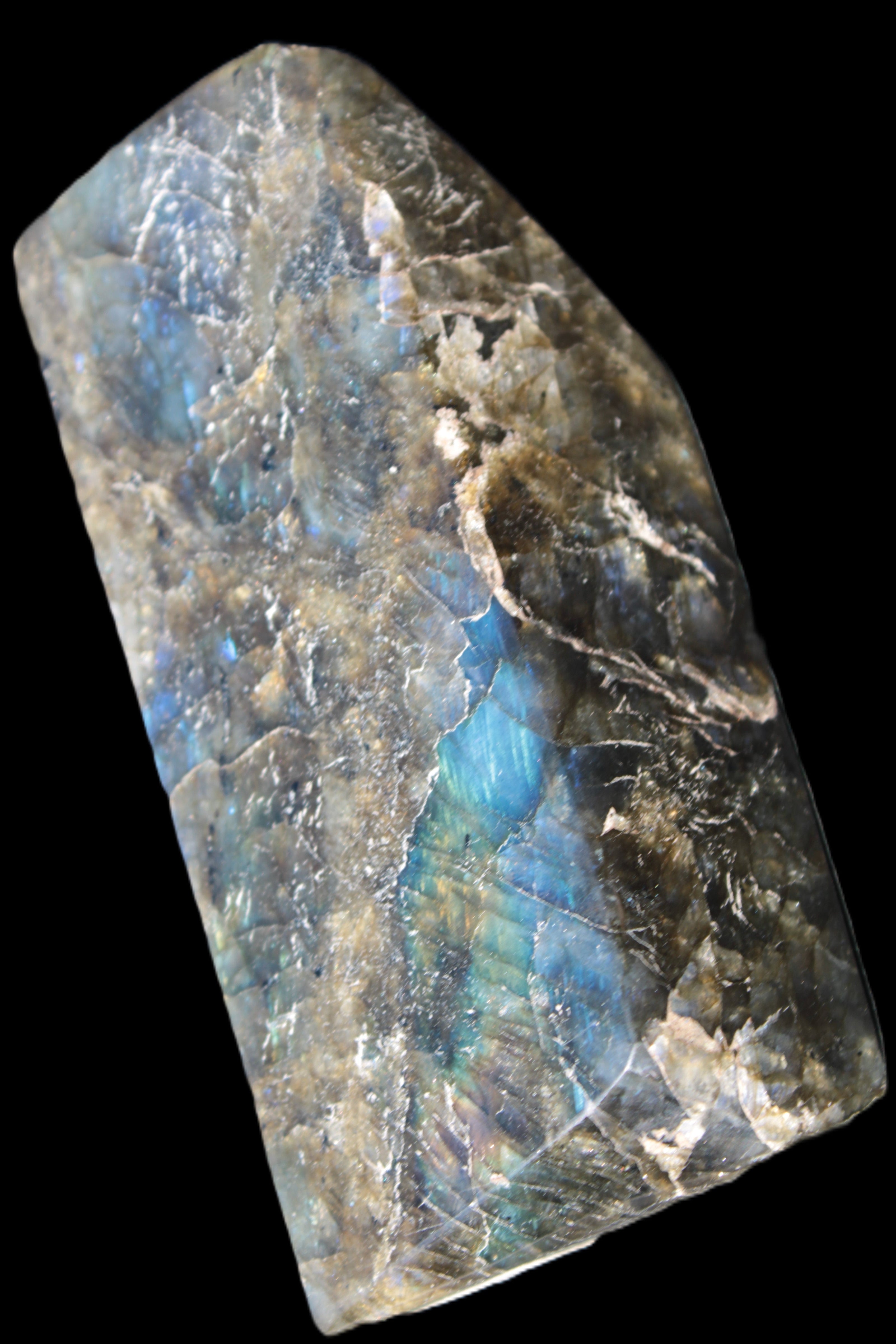 Labradorite long freeform 783g in sunlight - Rocks and Things Store