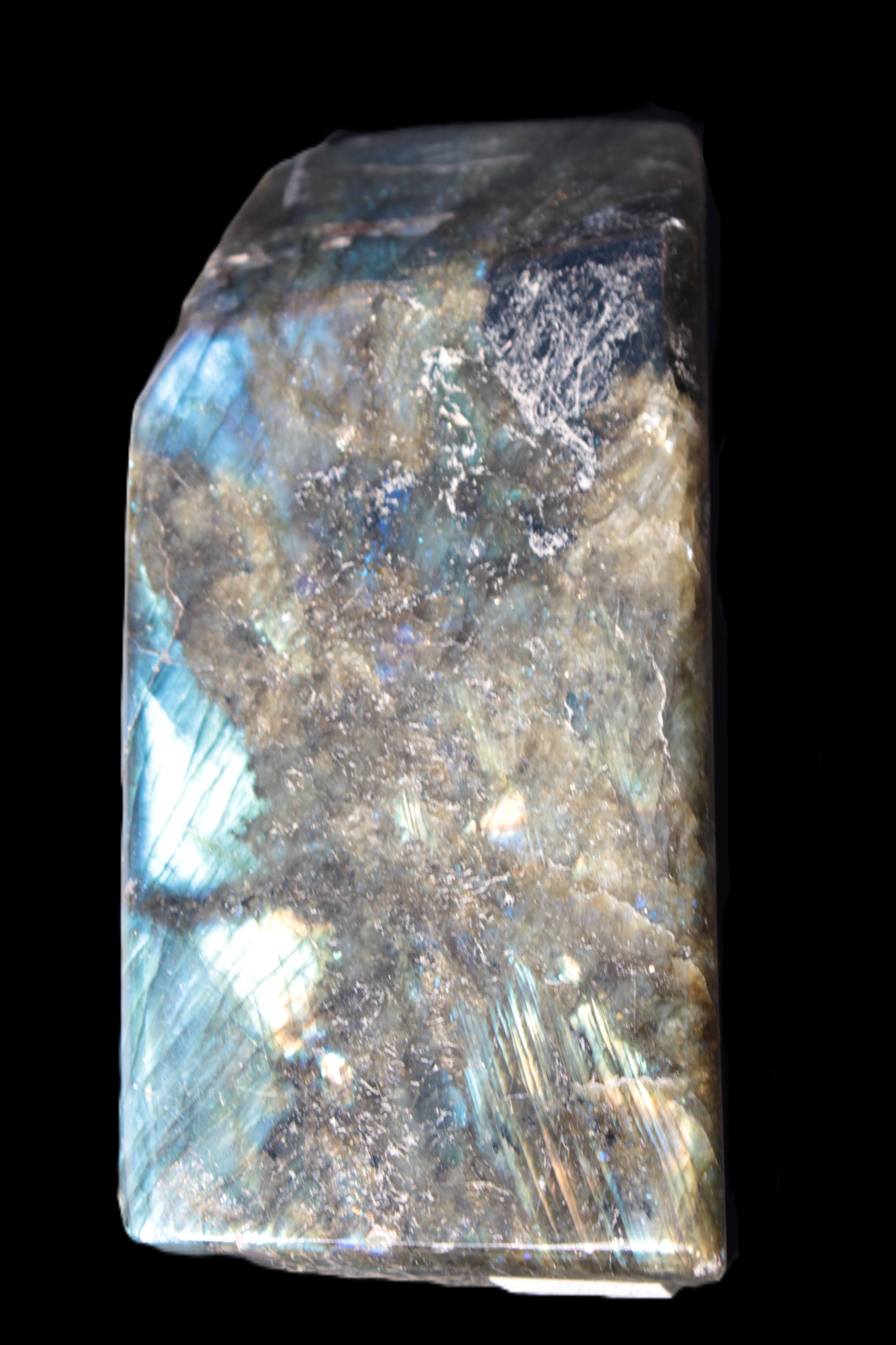 Labradorite long freeform 783g in sunlight - Rocks and Things Stores