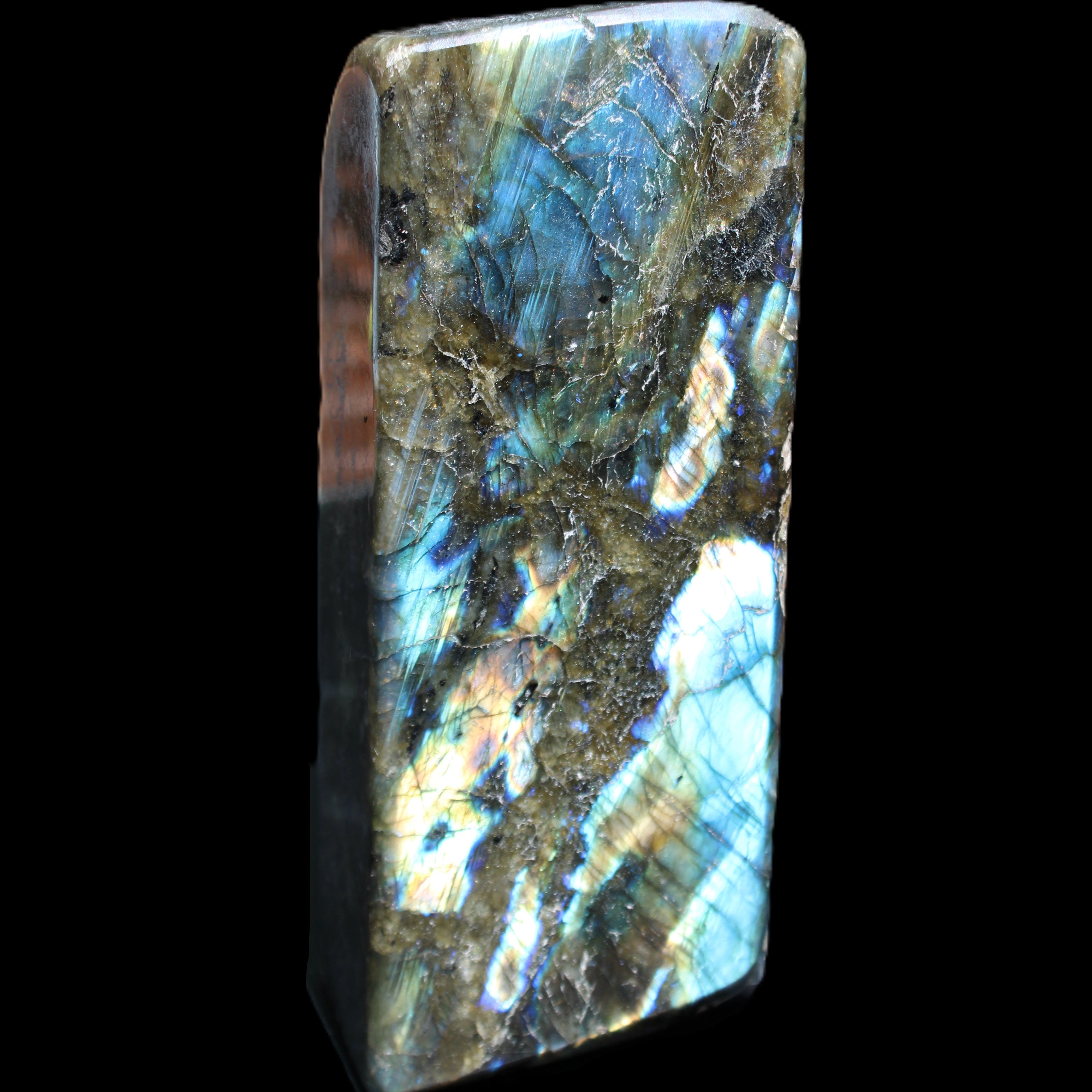 Labradorite long freeform 783g in sunlight - Rocks and Things Store
