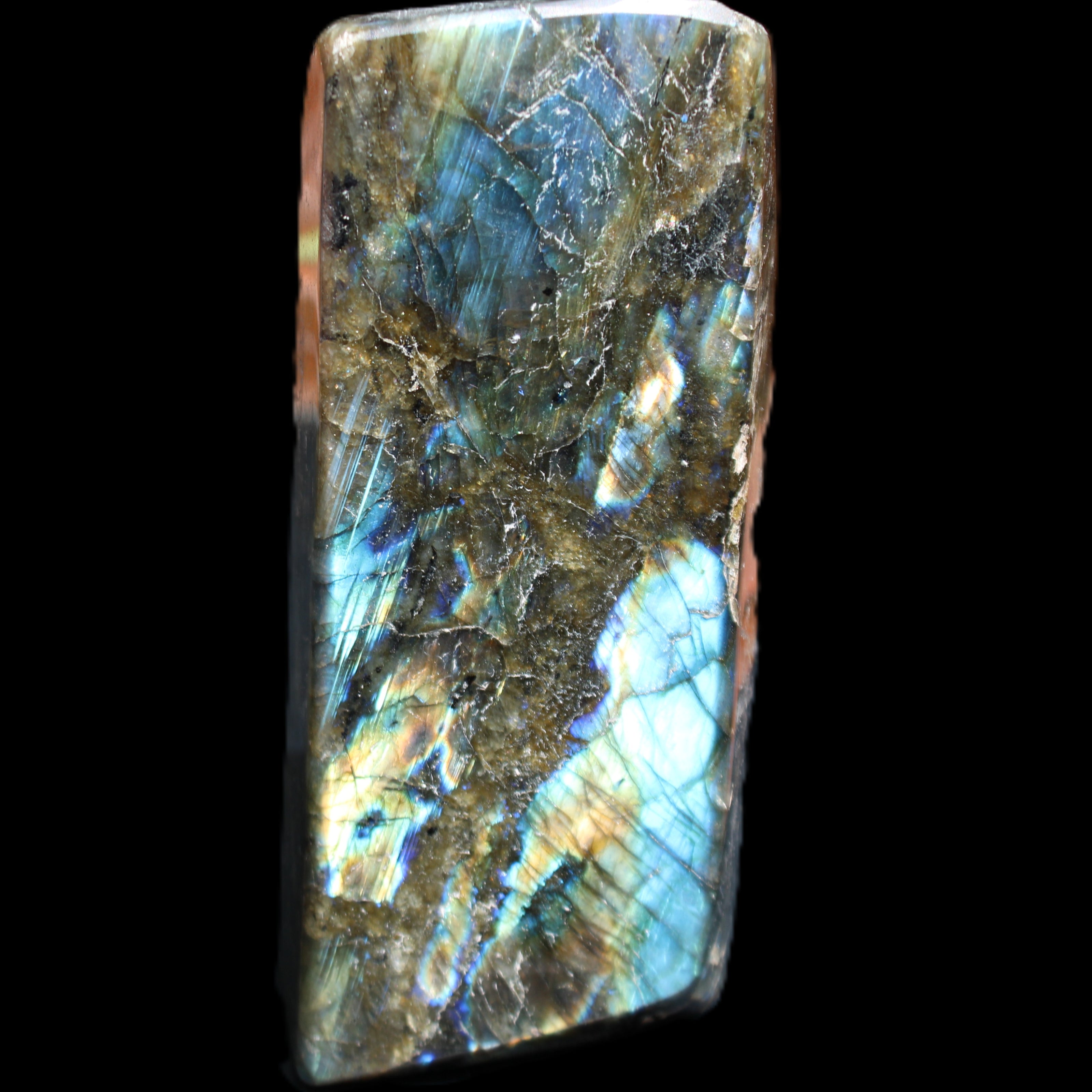 Labradorite long freeform 783g in sunlight - Rocks and Things Store