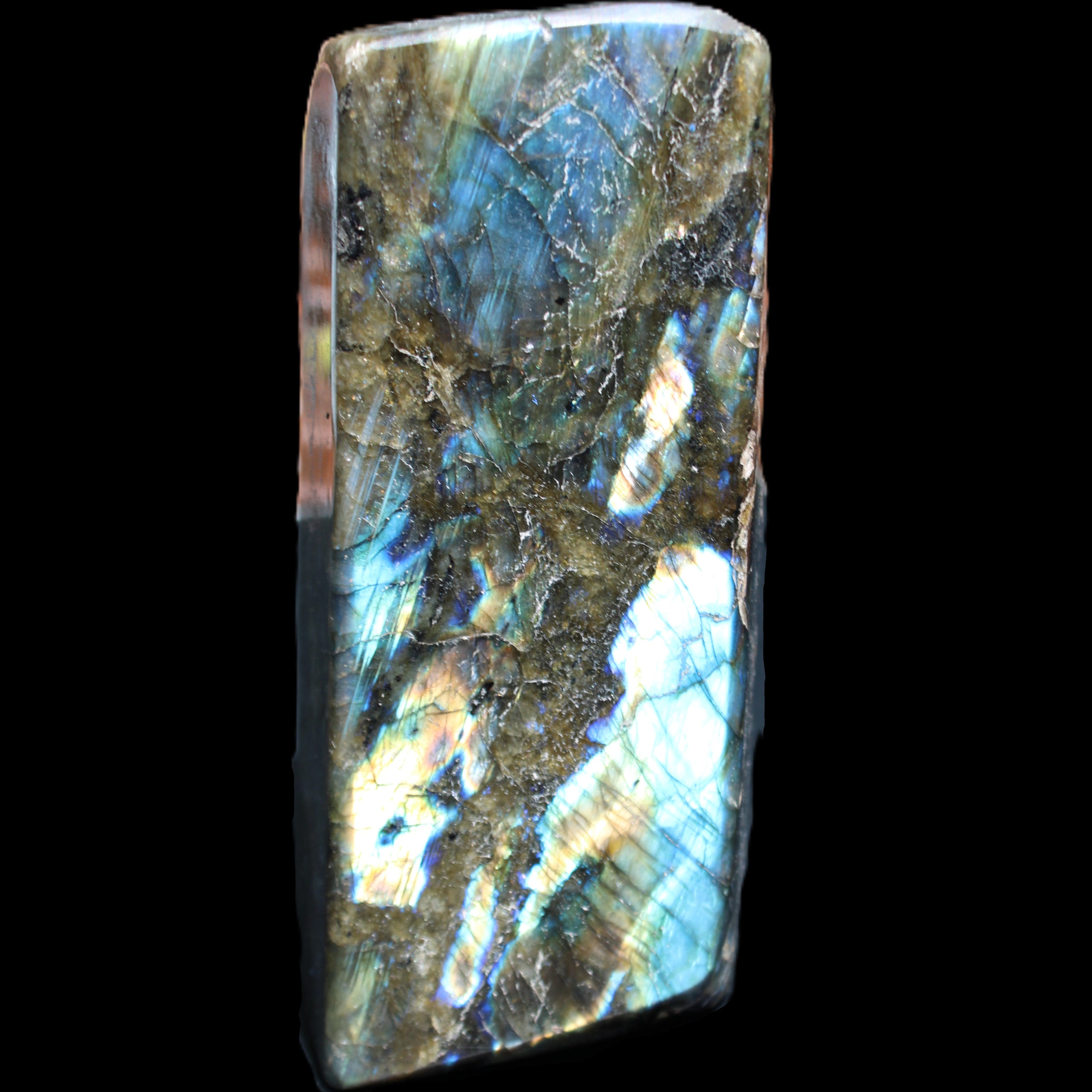 Labradorite long freeform 783g in sunlight - Rocks and Things Store