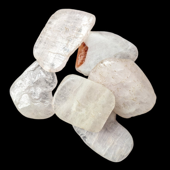 Kunzite Spodumene 6 crystals 10g in sunlight - Rocks and Things Store