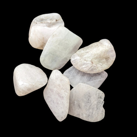 Kunzite Spodumene 6 crystals 10g in sunlight - Rocks and Things Store