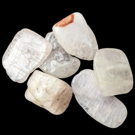 Kunzite Spodumene 6 crystals 10g in sunlight - Rocks and Things Store