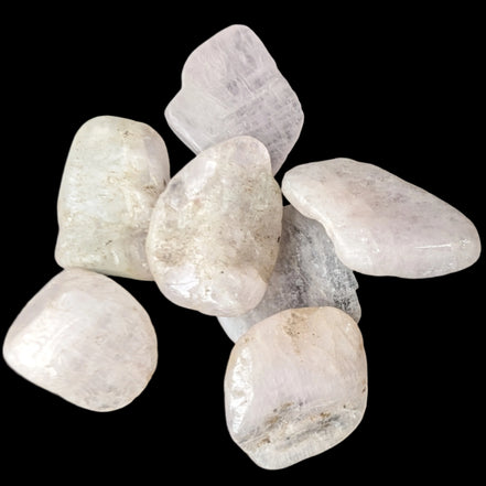 Kunzite Spodumene 6 crystals 10g in sunlight - Rocks and Things Store