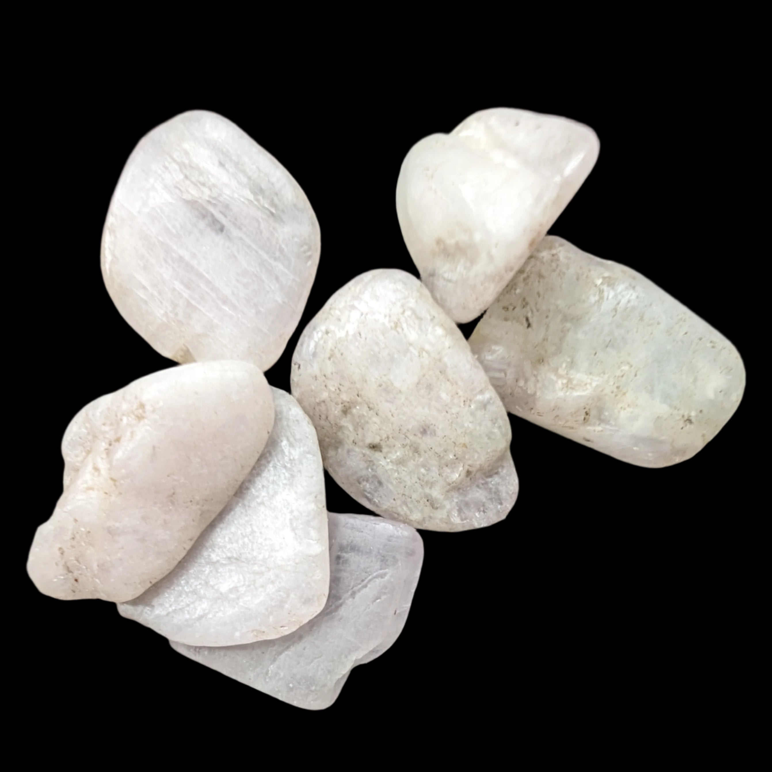Kunzite Spodumene 6 crystals 10g in sunlight - Rocks and Things Store