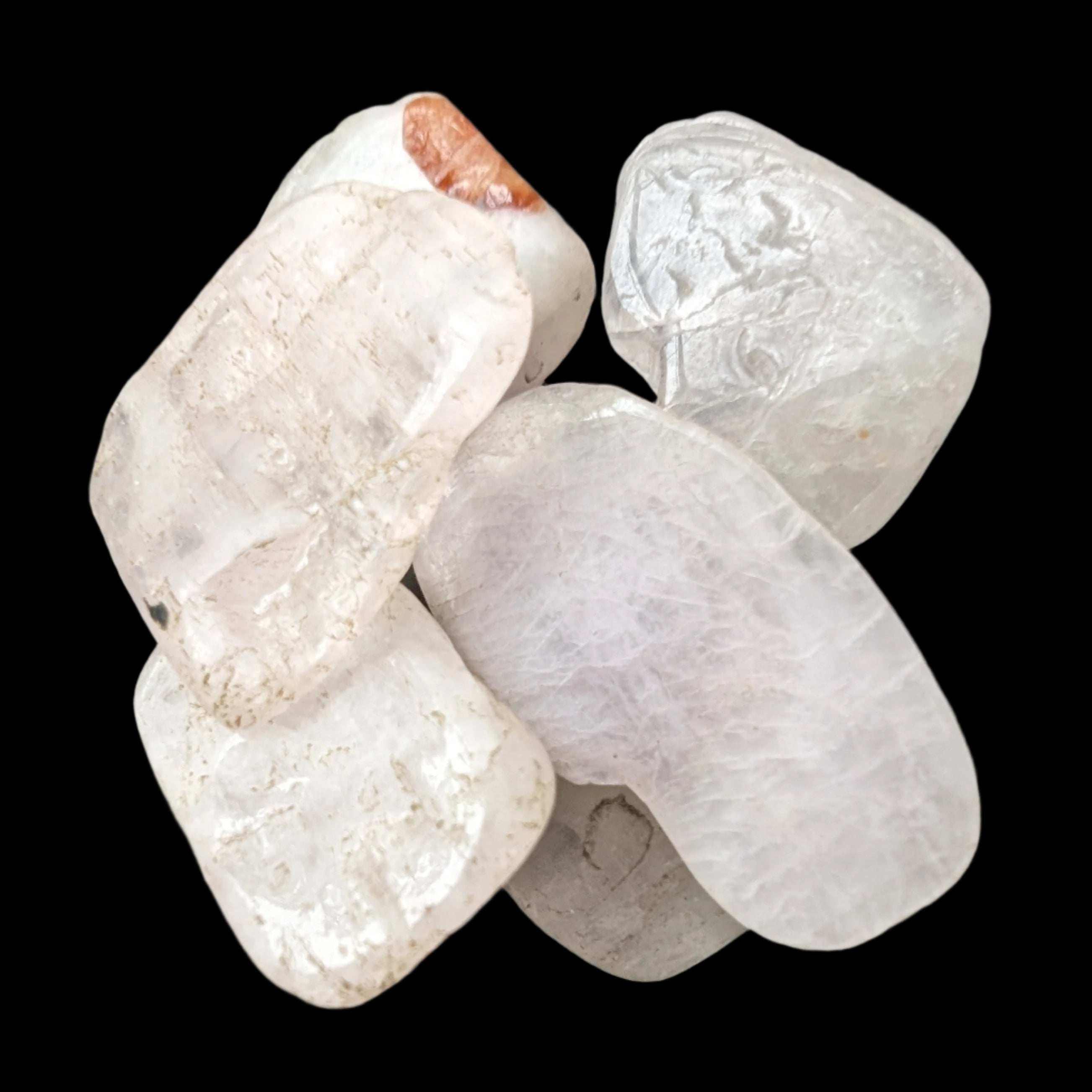 Kunzite Spodumene 6 crystals 10g in sunlight - Rocks and Things Store