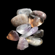 Auralite tiny tumbled crystals from Morocco 8-10g in sunlight - Rocks and Things Store