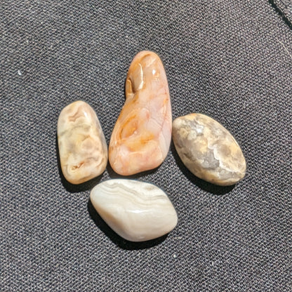 Crazy Lace Agate 3/4 polished stones 5-8g Rocks and Things