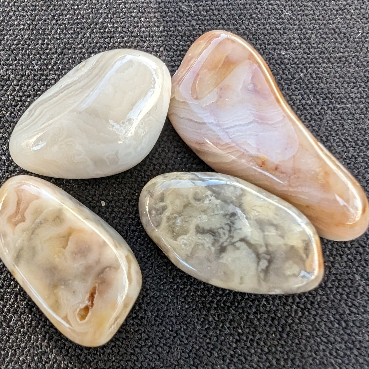 Crazy Lace Agate 3/4 polished stones 5-8g Rocks and Things