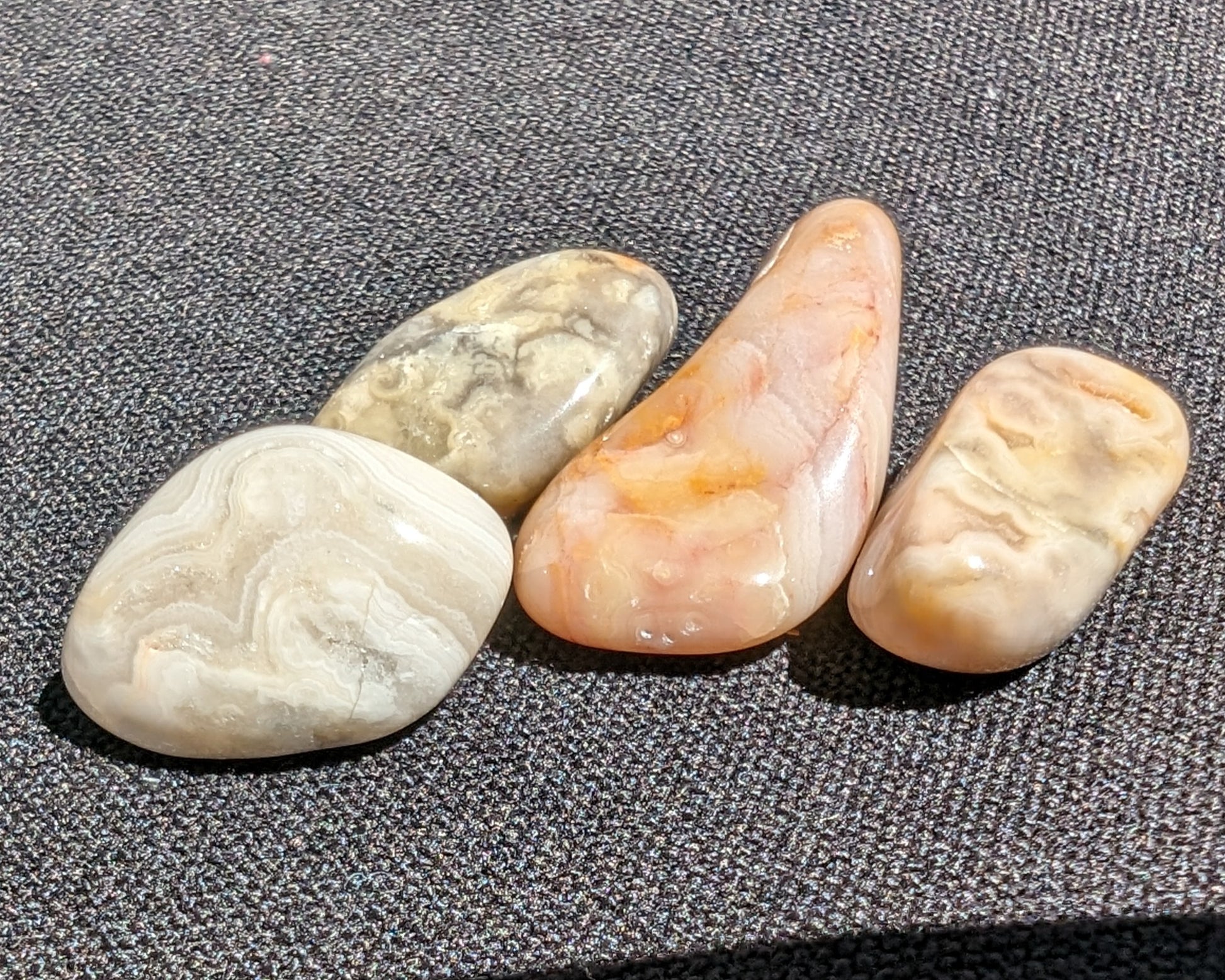 Crazy Lace Agate 3/4 polished stones 5-8g Rocks and Things