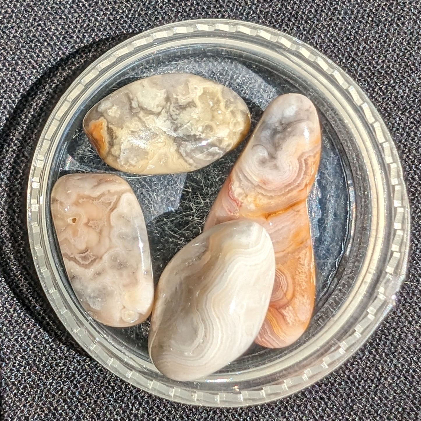 Crazy Lace Agate 3/4 polished stones 5-8g Rocks and Things