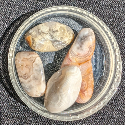 Crazy Lace Agate 3/4 polished stones 5-8g Rocks and Things