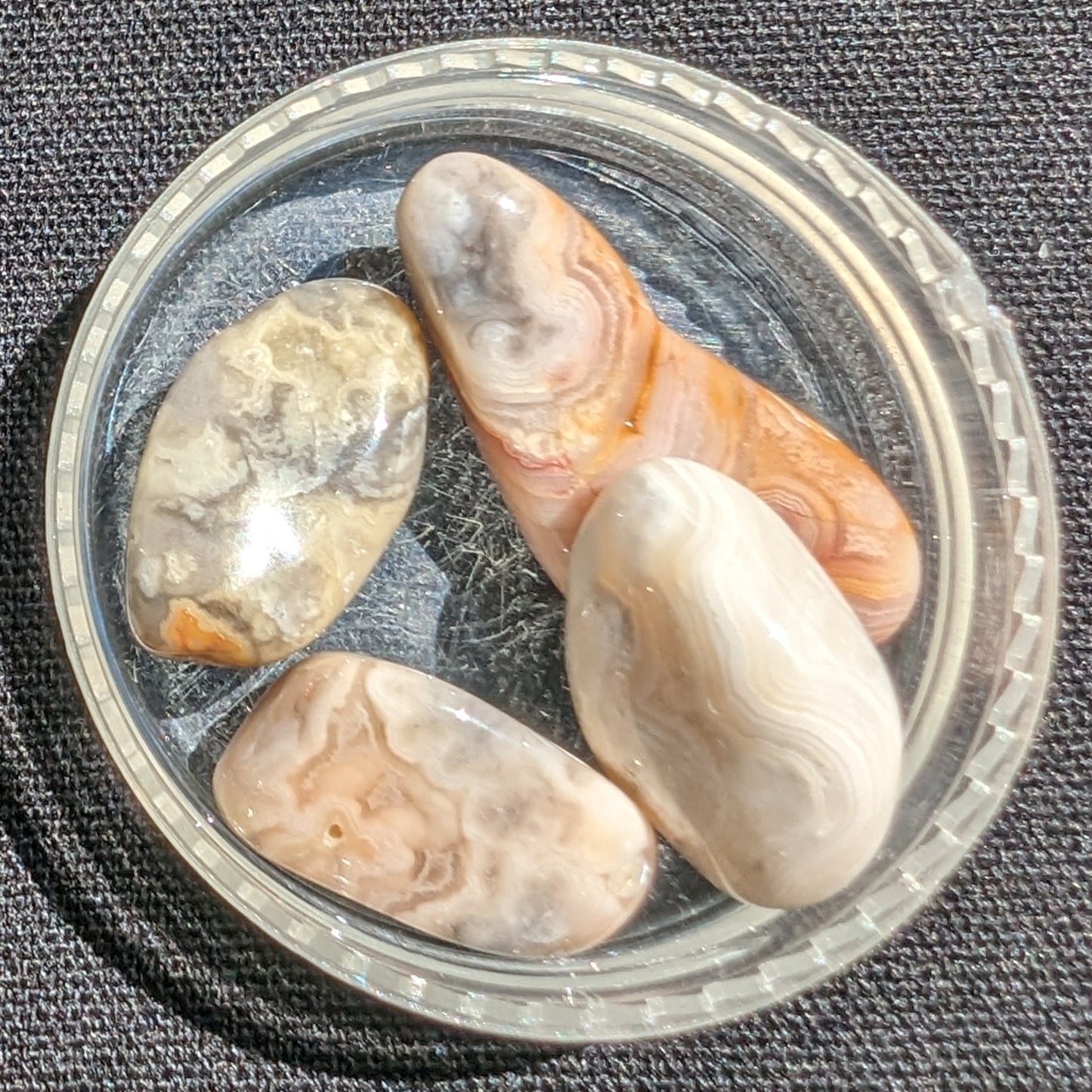 Crazy Lace Agate 3/4 polished stones 5-8g Rocks and Things