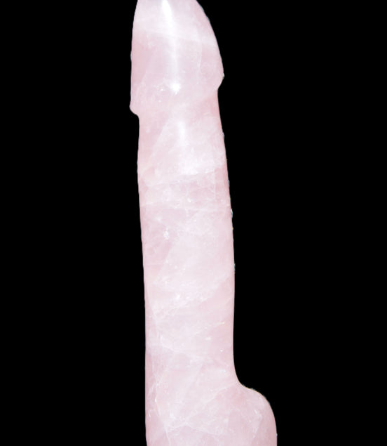 Rose Quartz hand-carved phallus 299g Rocks and Things