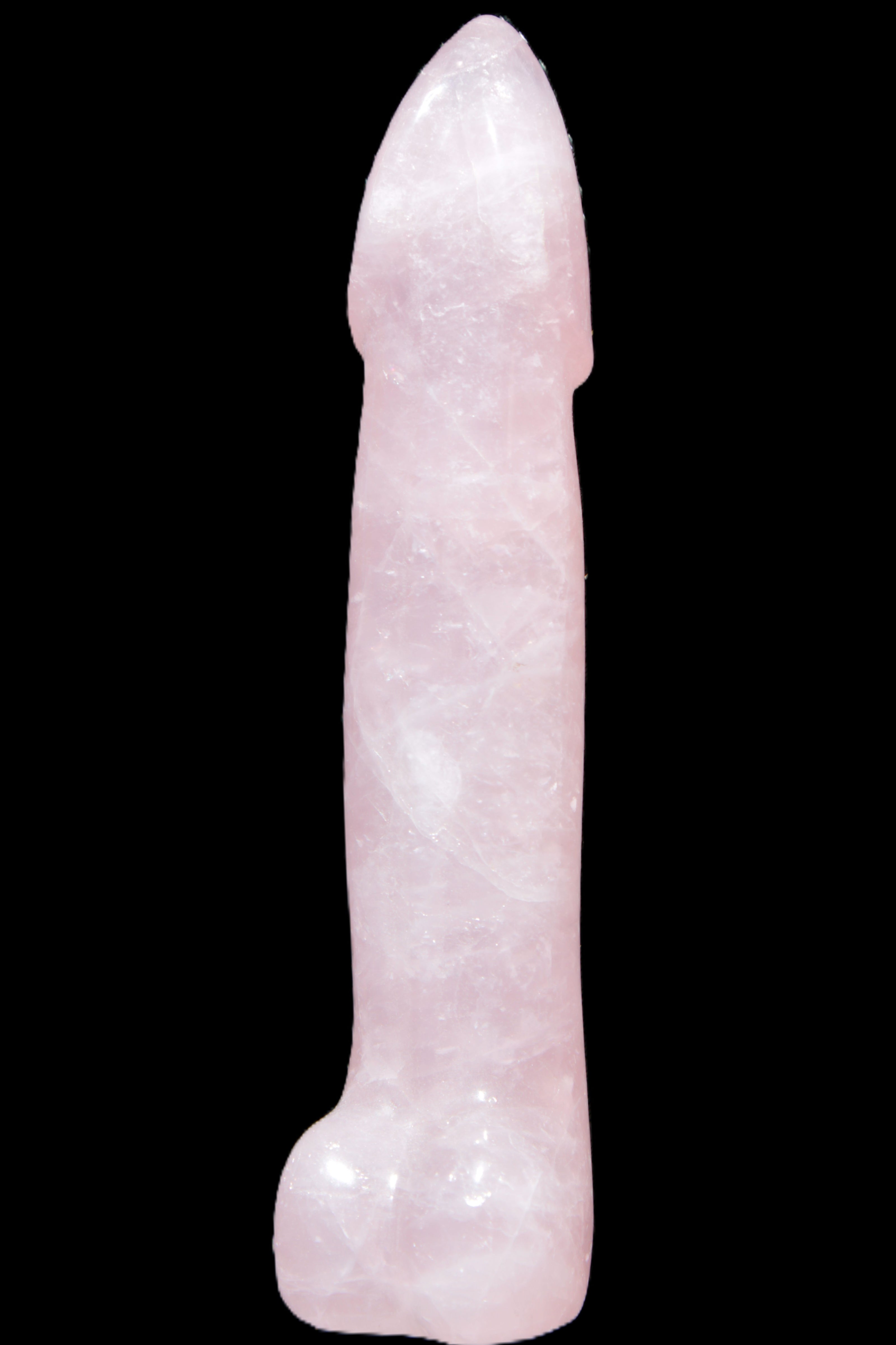 Rose Quartz hand-carved phallus 299g Rocks and Things