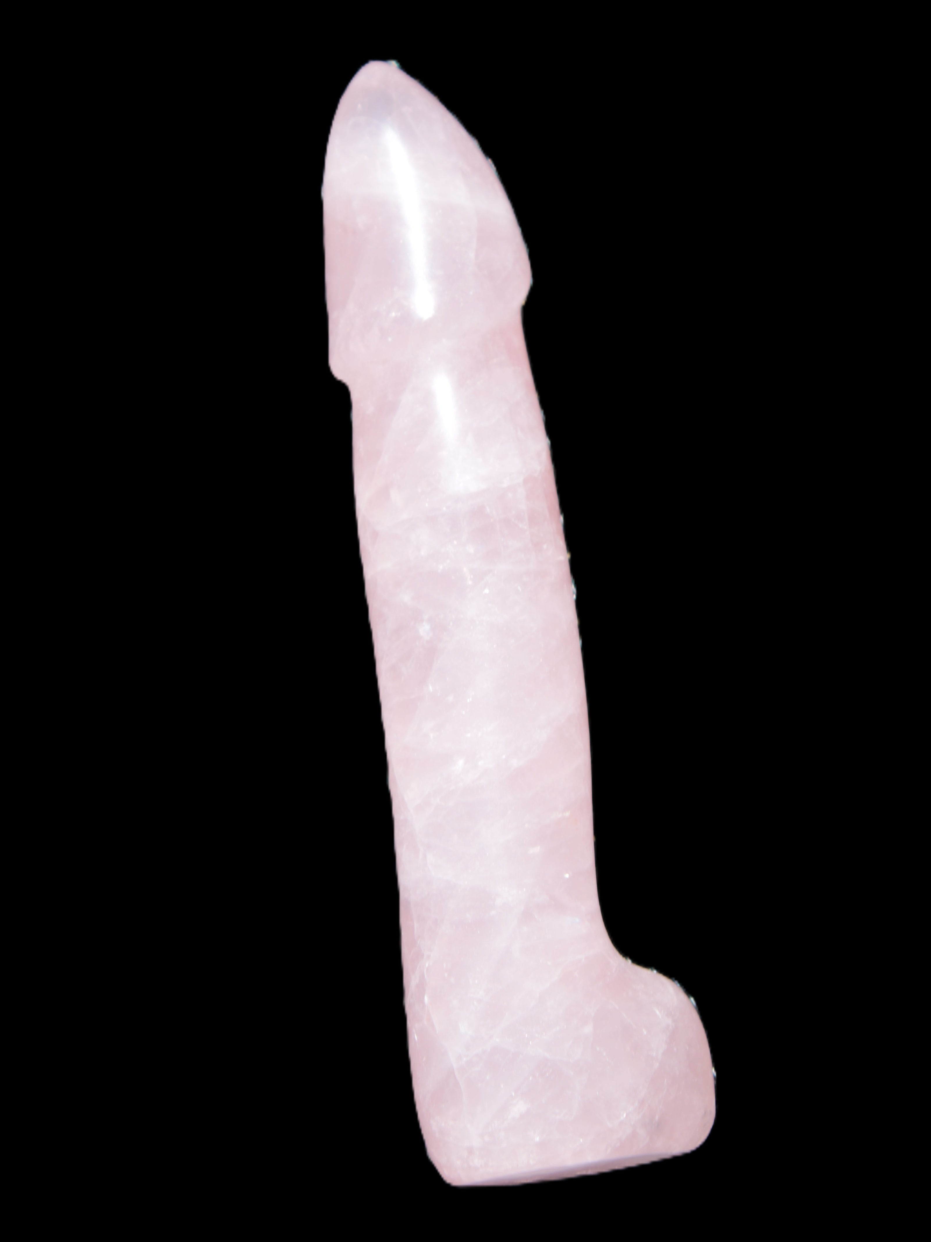 Rose Quartz hand-carved phallus 299g Rocks and Things