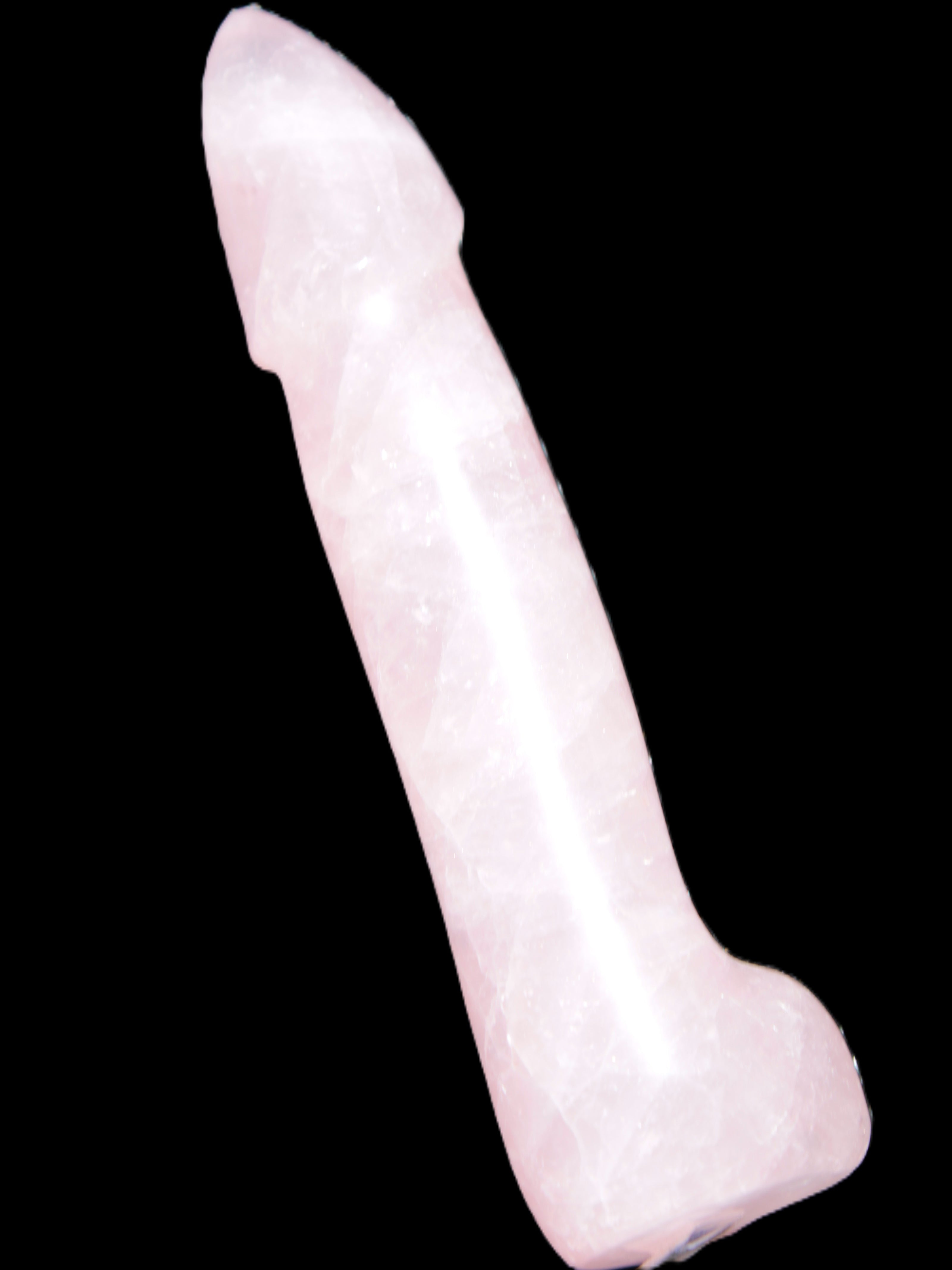Rose Quartz hand-carved phallus 299g Rocks and Things