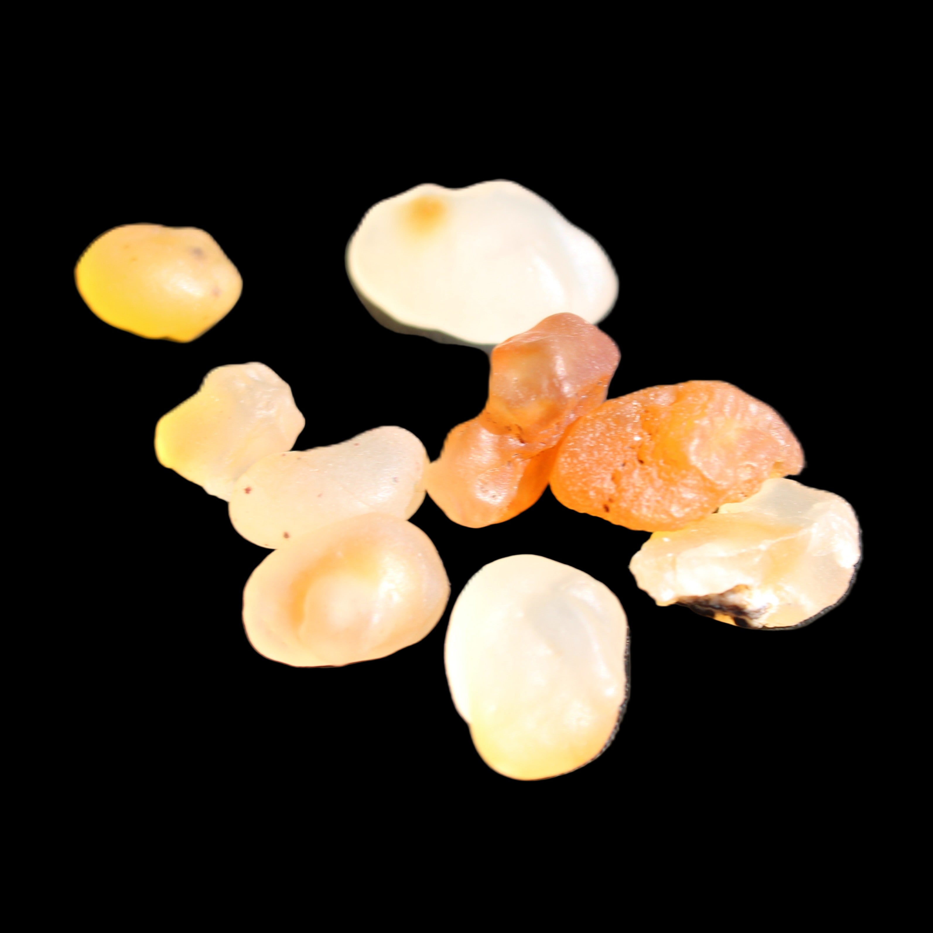 Gobi Alashan candy Agate 3-9 stones 6-8g in sunlight - Rocks and Things Store