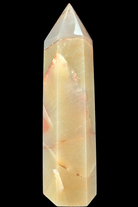 Red and Yellow Chalcedony wand 90g - Rocks and Things Store