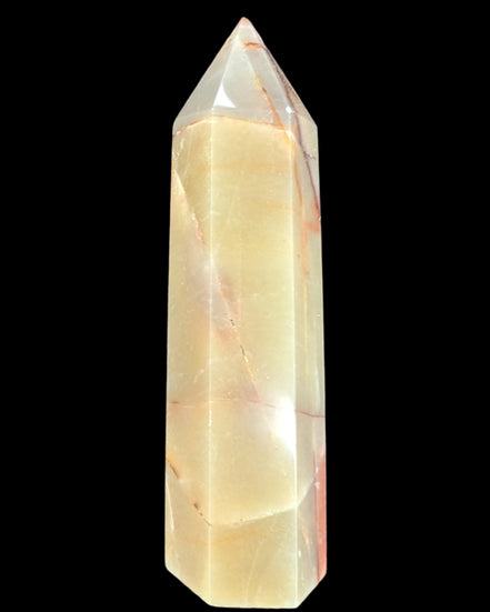 Red and Yellow Chalcedony wand 90g - Rocks and Things Store