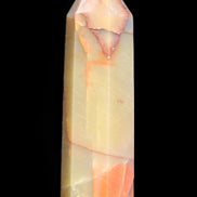 Red and Yellow Chalcedony wand 90g in sunlight - Rocks and Things Store