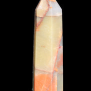 Red and Yellow Chalcedony wand 90g in sunlight - Rocks and Things Store