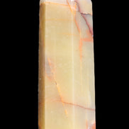 Red and Yellow Chalcedony wand 90g in sunlight - Rocks and Things Store