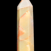 Red and Yellow Chalcedony wand 90g in sunlight - Rocks and Things Store