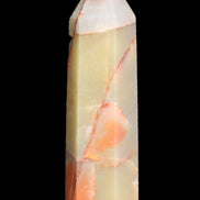 Red and Yellow Chalcedony wand 90g in sunlight - Rocks and Things Store
