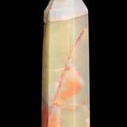 Red and Yellow Chalcedony wand 90g in sunlight - Rocks and Things Store
