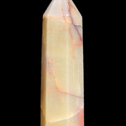 Red and Yellow Chalcedony wand 90g in sunlight - Rocks and Things Store