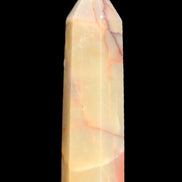 Red and Yellow Chalcedony wand 90g in sunlight - Rocks and Things Store