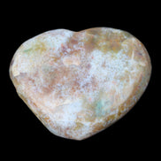 Ocean Jasper heart 65mm 112g in sunlight - Rocks and Things Store
