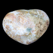 Ocean Jasper heart 65mm 112g in sunlight - Rocks and Things Store