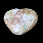 Ocean Jasper heart 65mm 112g in sunlight - Rocks and Things Store
